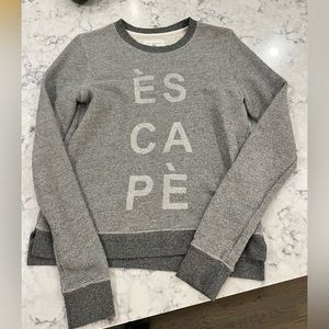 Sol Angeles Grey Terry Escape Sweatshirt
